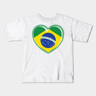I ❤ Brazil v3 Kids T-Shirt